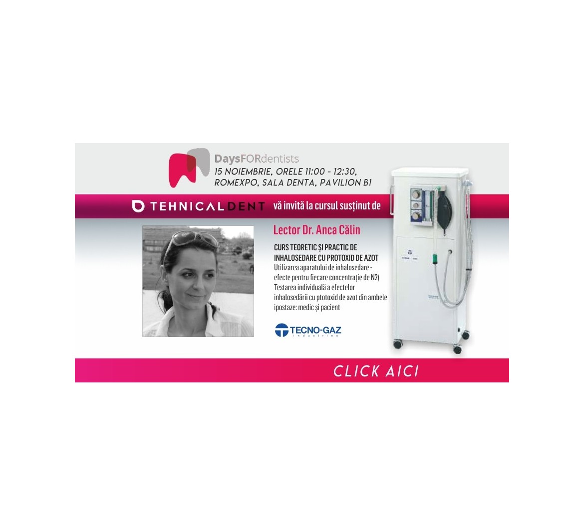 Introducere în inhalosedare: curs gratuit în cadrul DENTA 2018